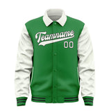 Custom Emerald Green White Jacket