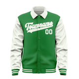 Custom Emerald Green White Jacket
