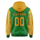 Custom Emerald Green Yellow Jacket