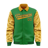 Custom Emerald Green Yellow Jacket