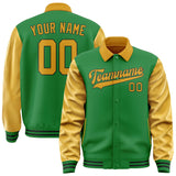 Custom Emerald Green Yellow Jacket
