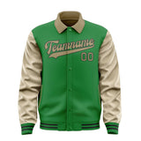 Custom Emerald Green Light Khaki Jacket
