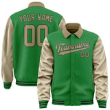Custom Emerald Green Light Khaki Jacket