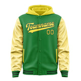Custom Emerald Green Light Yellow Jacket