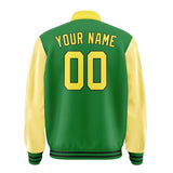 Custom Emerald Green Light Yellow Jacket