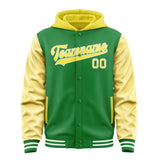 Custom Emerald Green Light Yellow Jacket