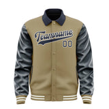Custom Light Khaki Navy Jacket
