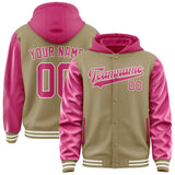 Custom Light Khaki Pink Jacket