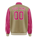Custom Light Khaki Pink Jacket