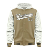 Custom Light Khaki White Jacket