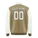 Custom Light Khaki White Jacket
