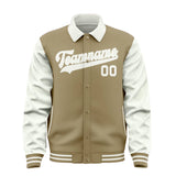 Custom Light Khaki White Jacket