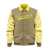 Custom Light Khaki Light Yellow Jacket