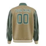 Custom Light Khaki Blue Green Jacket