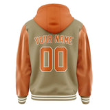 Custom Light Khaki Orange Jacket