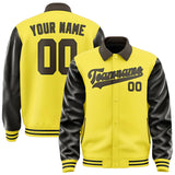 Custom Light Yellow Brown Jacket