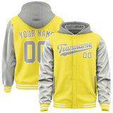 Custom Light Yellow Gray Jacket