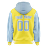 Custom Light Yellow Light Blue Jacket