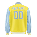 Custom Light Yellow Light Blue Jacket