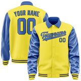 Custom Light Yellow Sky Blue Jacket