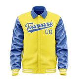 Custom Light Yellow Sky Blue Jacket