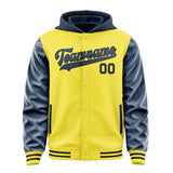 Custom Light Yellow Blue Jacket