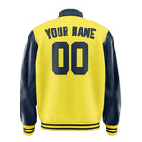 Custom Light Yellow Blue Jacket
