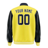 Custom Light Yellow Navy Jacket