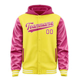 Custom Light Yellow Pink Jacket