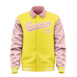 Custom Light Yellow Light Pink Jacket