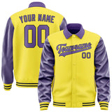 Custom Light Yellow Light Purple Jacket