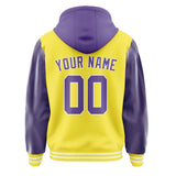 Custom Light Yellow Light Purple Jacket