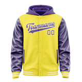 Custom Light Yellow Light Purple Jacket