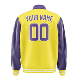 Custom Light Yellow Light Purple Jacket