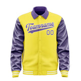 Custom Light Yellow Light Purple Jacket