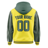 Custom Light Yellow Blue Green Jacket