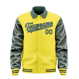Custom Light Yellow Blue Green Jacket