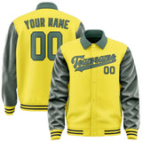 Custom Light Yellow Blue Green Jacket