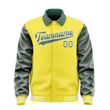 Custom Light Yellow Blue Green Jacket