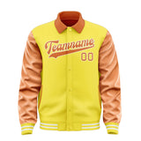 Custom Light Yellow Orange Jacket