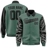 Custom Blue Green Black Jacket