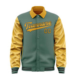 Custom Blue Green Yellow Jacket