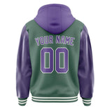 Custom Blue Green Light Purple Jacket