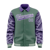 Custom Blue Green Light Purple Jacket