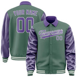 Custom Blue Green Light Purple Jacket