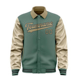 Custom Blue Green Light Khaki Jacket