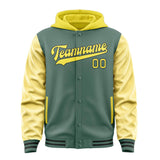 Custom Blue Green Light Yellow Jacket