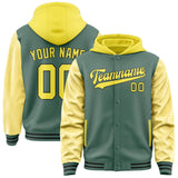 Custom Blue Green Light Yellow Jacket