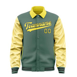 Custom Blue Green Light Yellow Jacket