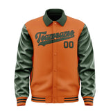 Custom Orange Dark Green Jacket